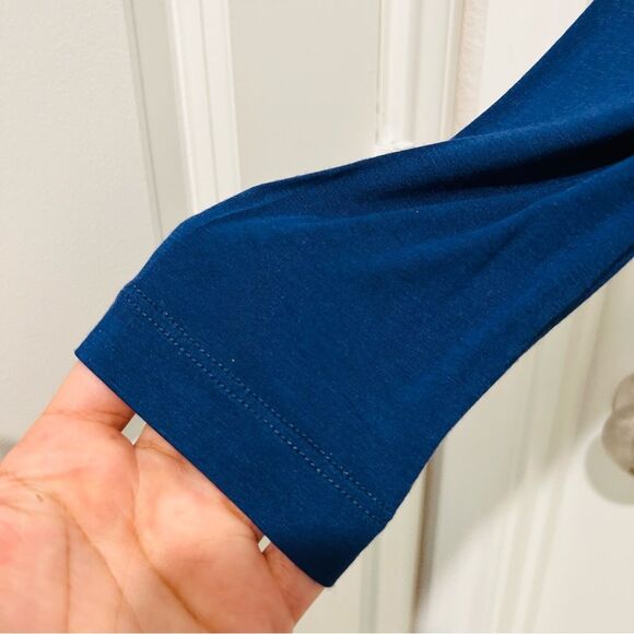 Soft Surroundings Women's Long Sleeve Tunic Asymmetrical Metallic Hem XL (18) - Picture 5 of 11